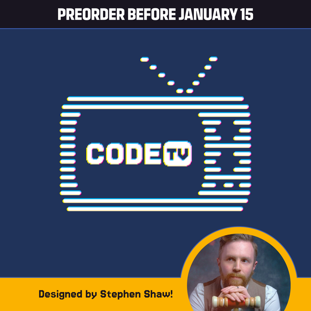 CodeTV CRT Tee by Stephen Shaw