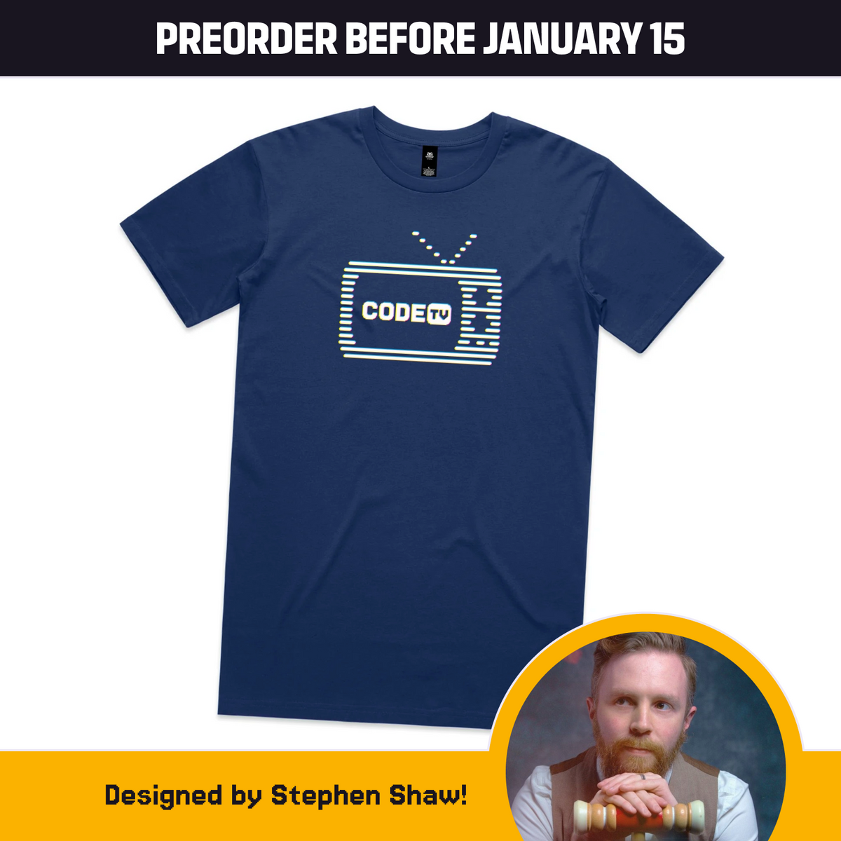 CodeTV CRT Tee by Stephen Shaw